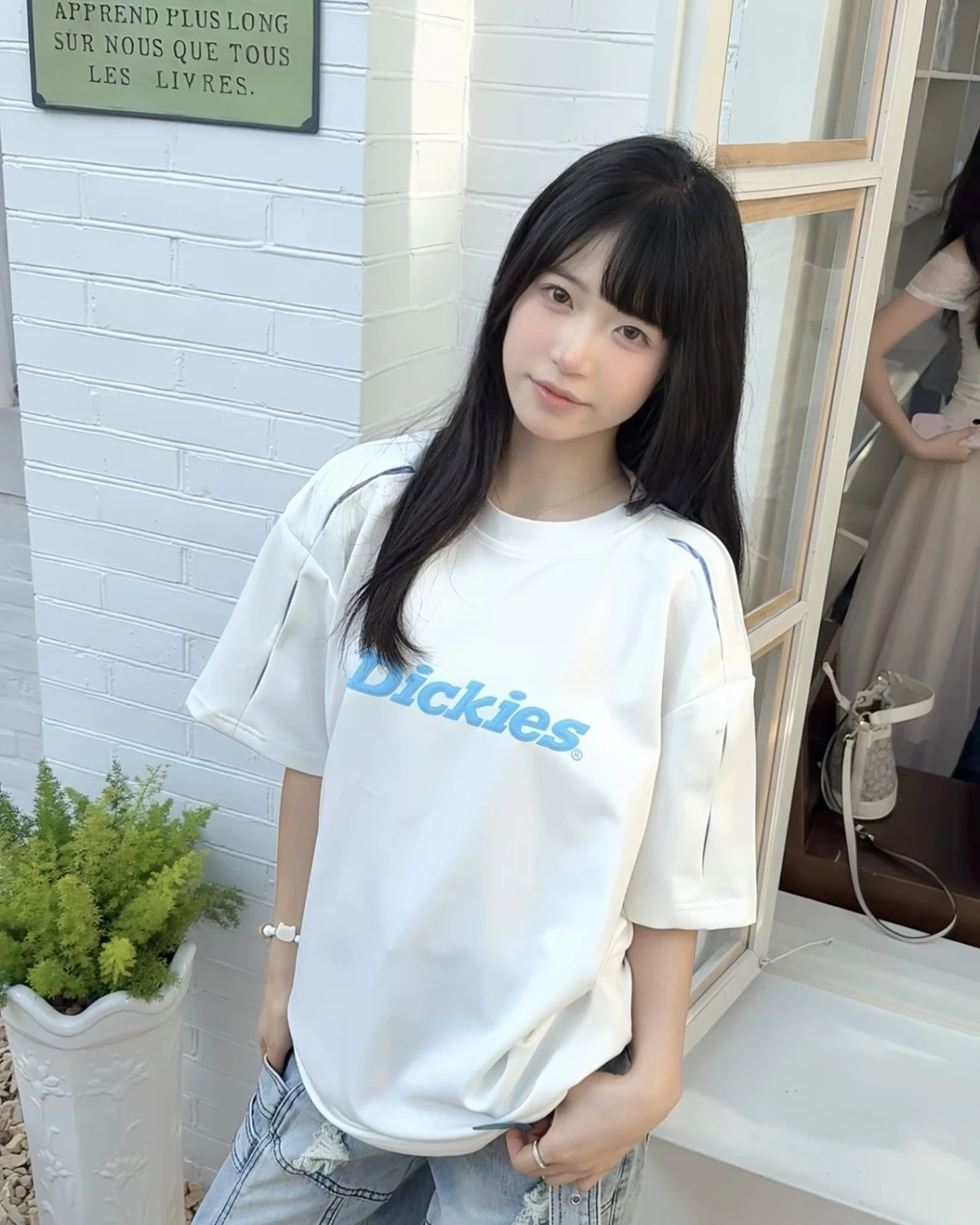 Dickies 美式 拼接設計發泡logo 短袖(2色可選)