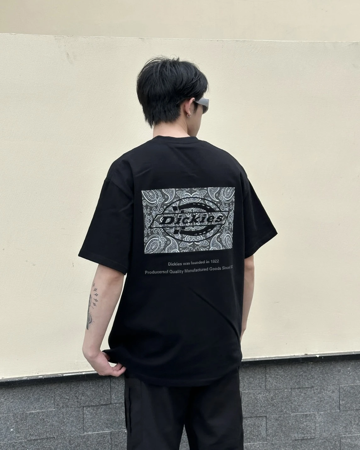 Dickies 美式 復古 背後腰果花字母logo 重磅 純棉短袖(2色可選)