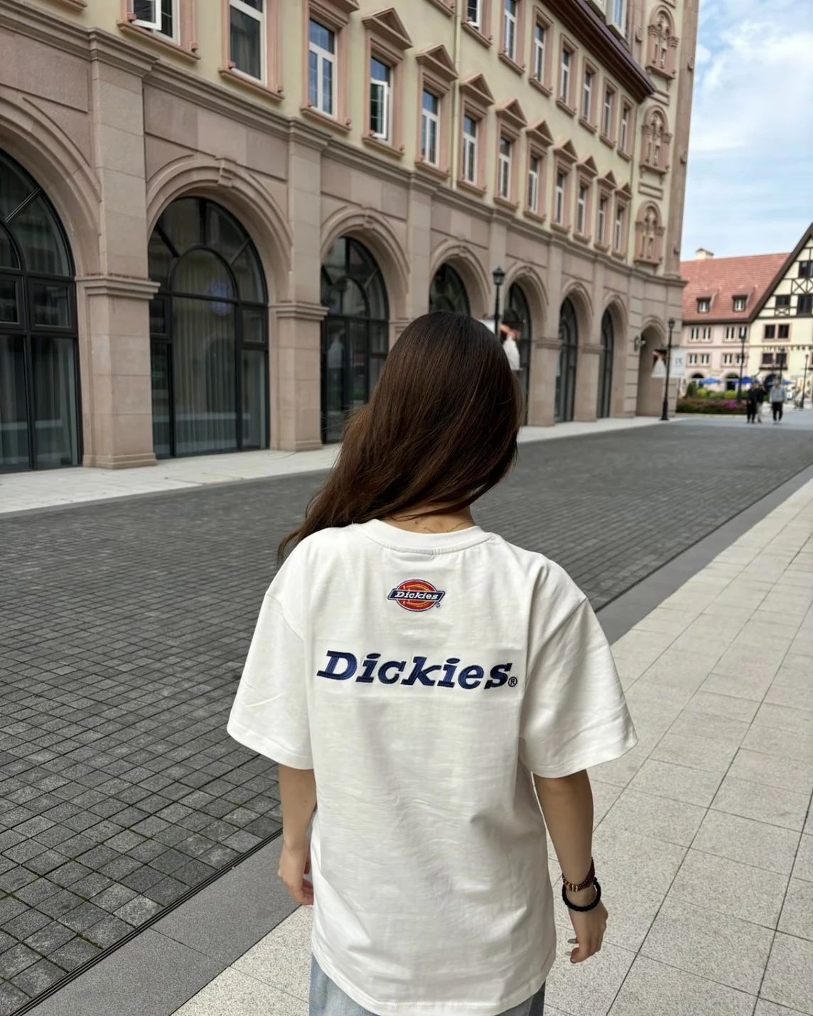 Dickies 美式 復古 胸前背後字母logo 重磅 純棉短袖(2色可選)