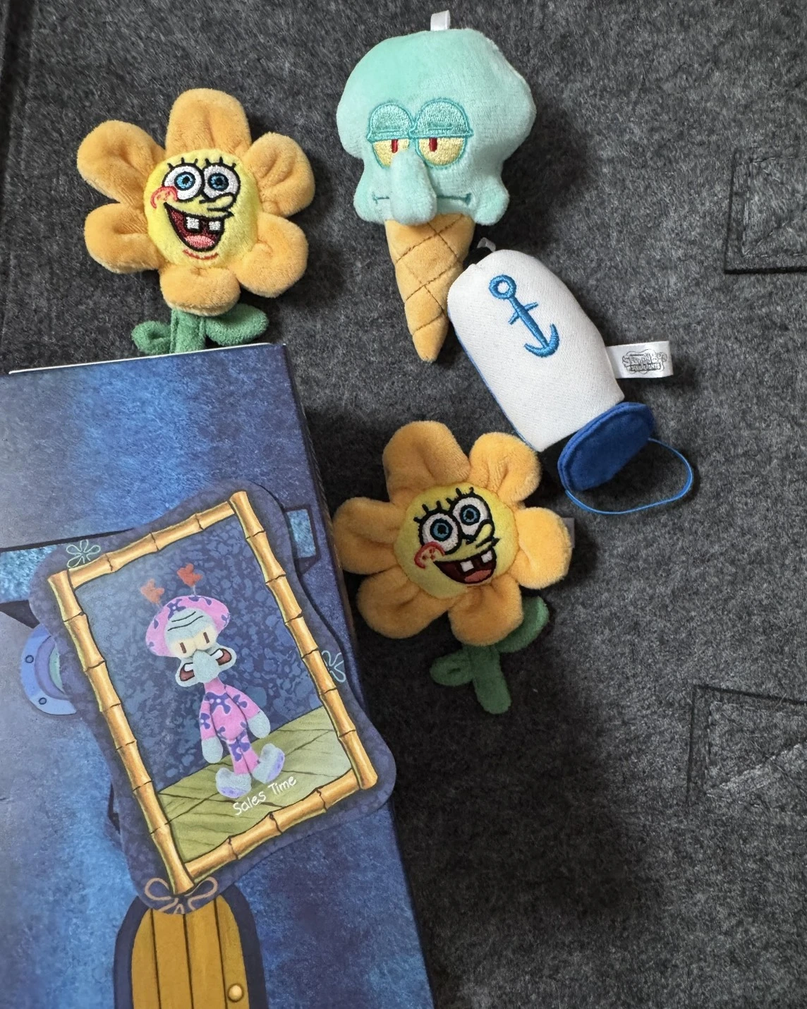 <正版授權>比奇堡裡有什麼系列 海綿寶寶 毛絨貼貼 盲袋（內有兩隻）