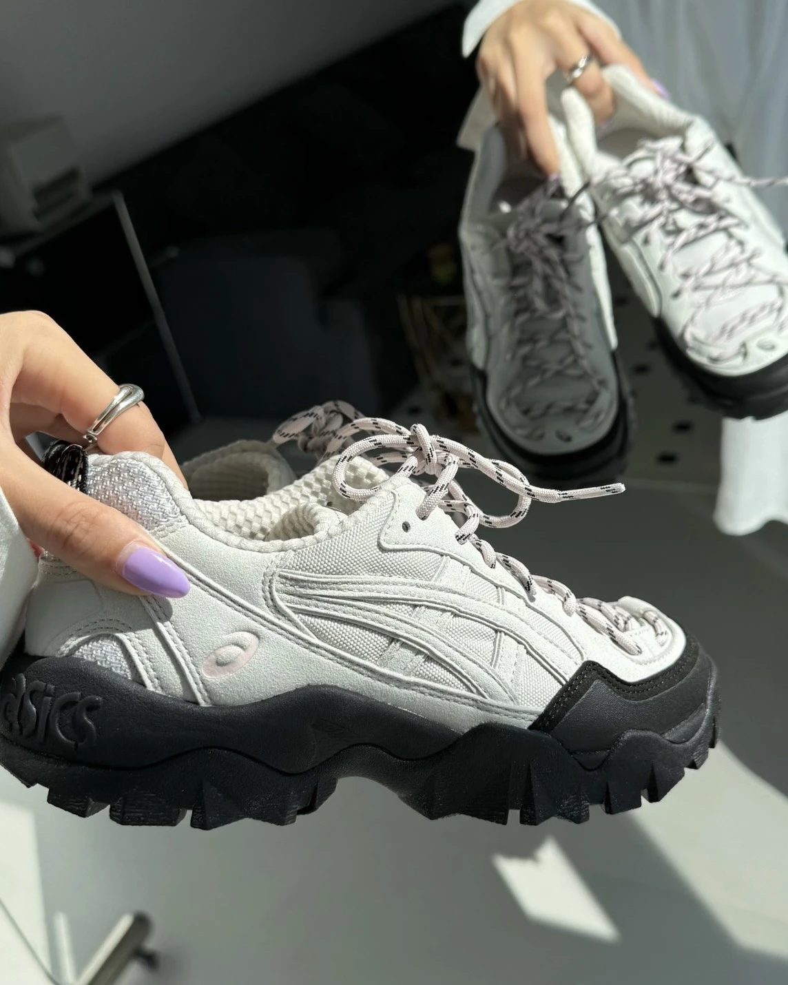 Asics GEL-PICKAX 戶外機能 登山 徒步 運動功能鞋 流光白(1203A746-021)