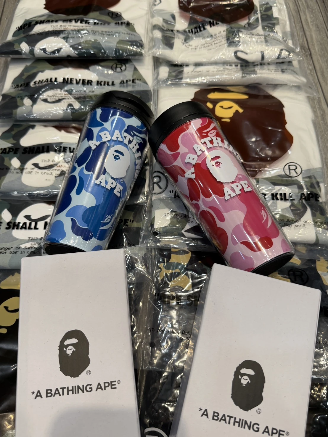 BAPE 迷彩 直飲 保溫杯(500ml)