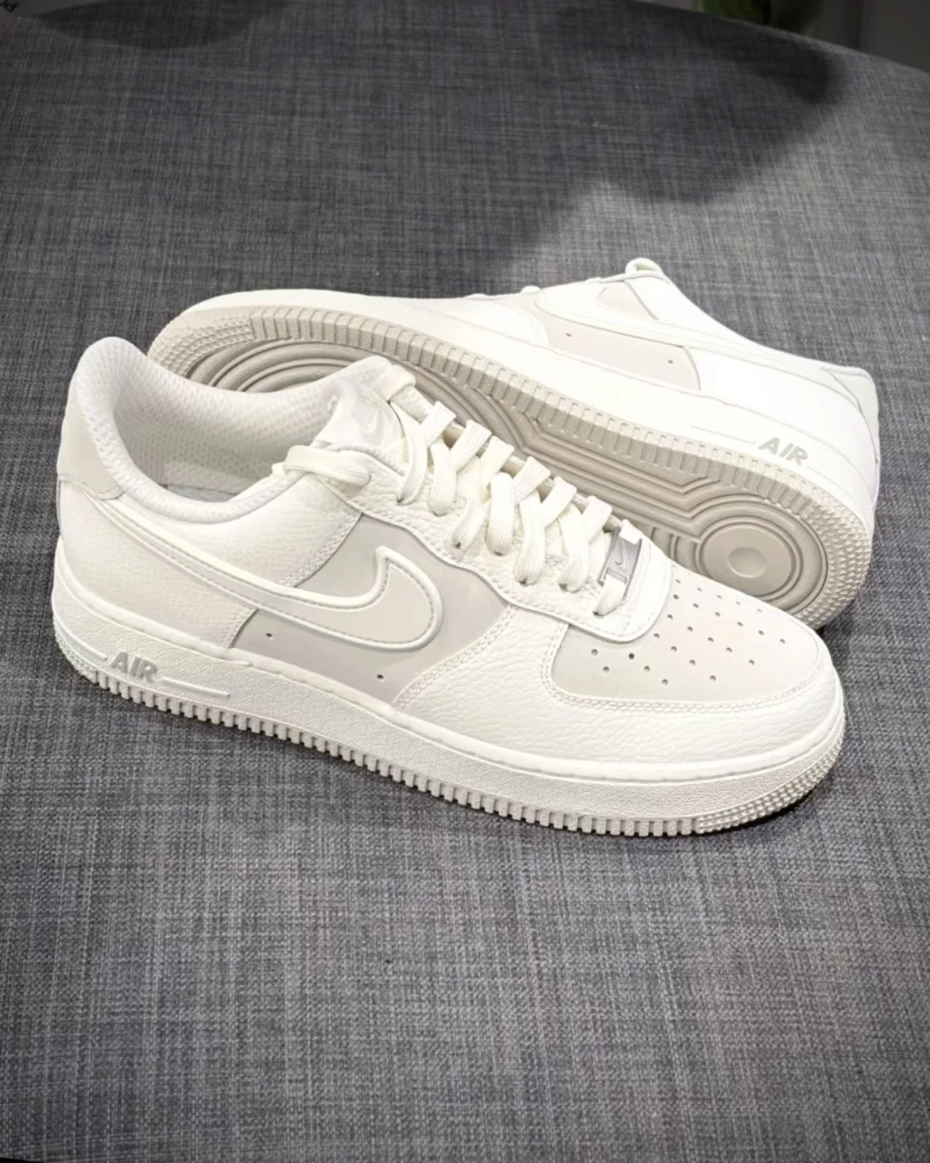 NIKE AIR FORCE 1 LOW  "Sail Light Bone" 米灰白 拼接 象牙白 男款(IR1475-133)