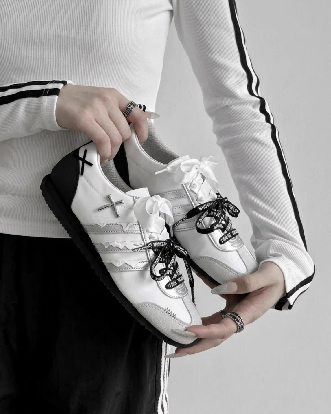 <Miu系>Adidas VS JOG 2.0 永恆 小香風 MiuMiu平替 訂製款(JR4653)