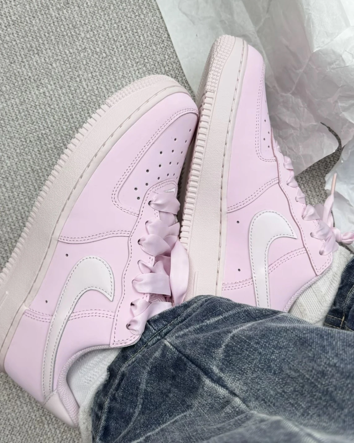NIKE AIR FORCE 1 RETRO PREMIUM 緞帶櫻花粉(IR0871-00)