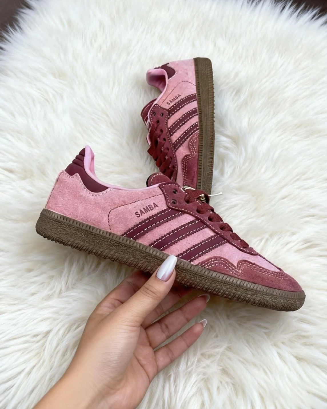 ADIDAS SAMBA OG 奶油草莓 樹梅粉 德訓鞋(IH6704)