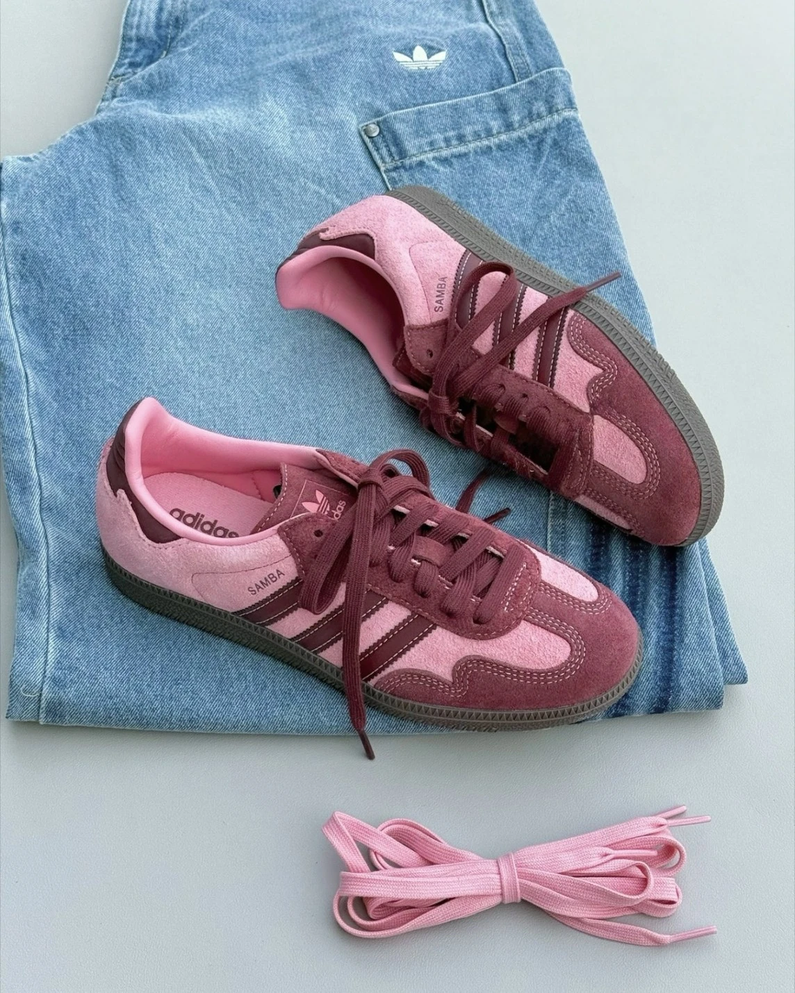 ADIDAS SAMBA OG 奶油草莓 樹梅粉 德訓鞋(IH6704)