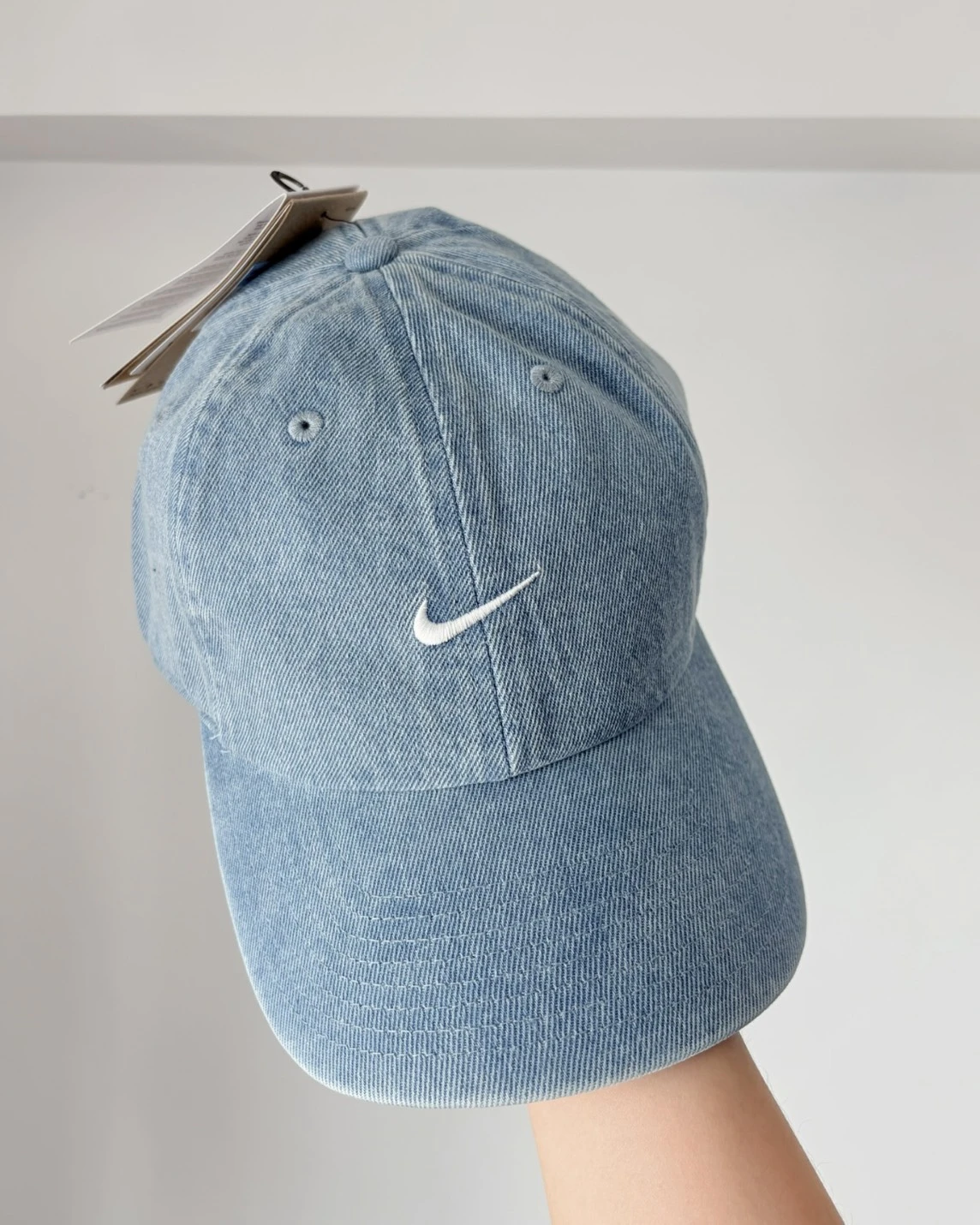 NIKE 刺繡牛仔藍 老帽 (HF0383-429)