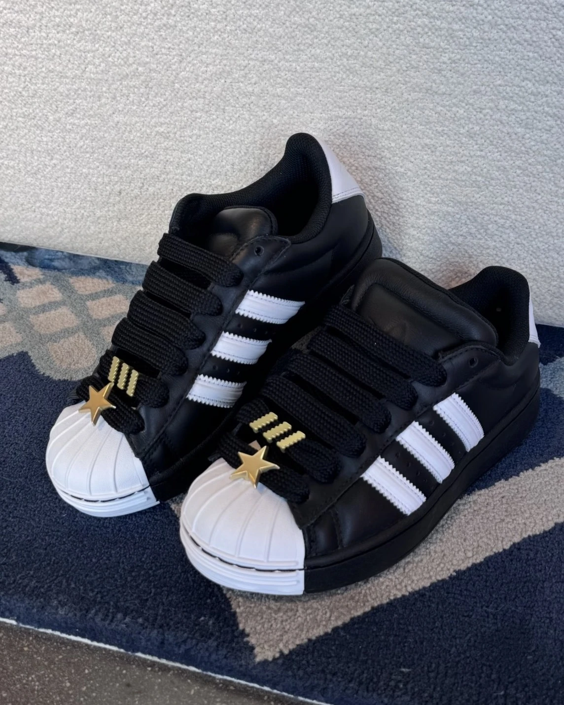 ADIDAS SUPERSTAR II 熊貓 星星 愛迪達貝殼頭(JR7444)