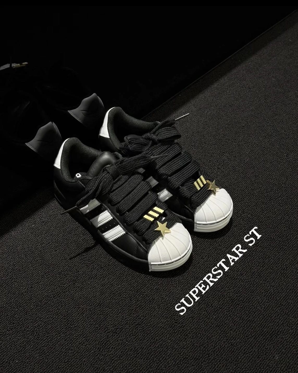 ADIDAS SUPERSTAR II 熊貓 星星 愛迪達貝殼頭(JR7444)