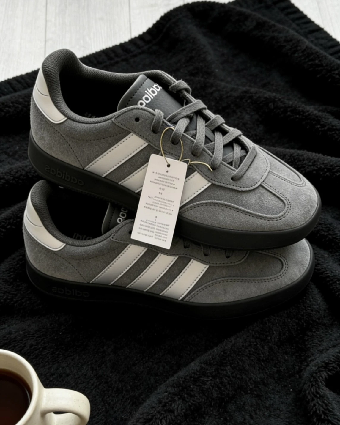 ADIDAS BARREDA 深灰 麂皮 灰銀 德訓鞋(KH6999)