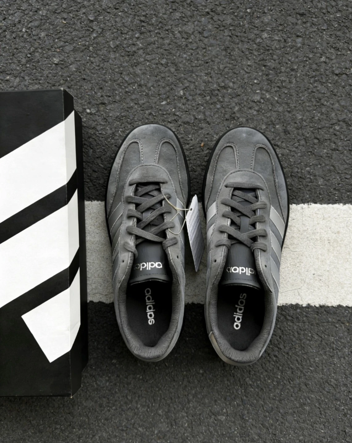 ADIDAS BARREDA 深灰 麂皮 灰銀 德訓鞋(KH6999)