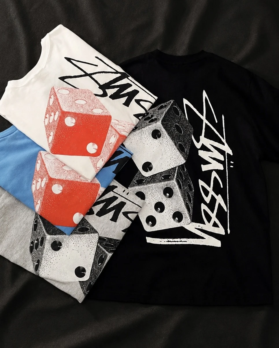 Stussy SS26 雙骰LOGO 骰子 短袖T(四色可選)