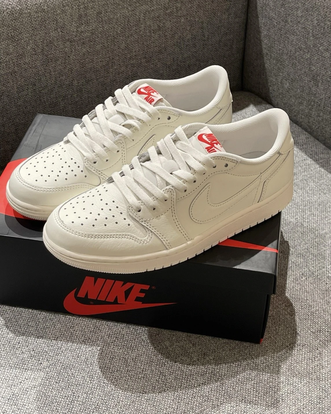 NIKE AIR JORDAN 1 RETRO LOW OG "Sail" 米白 奶油 男鞋(HQ6998-100)