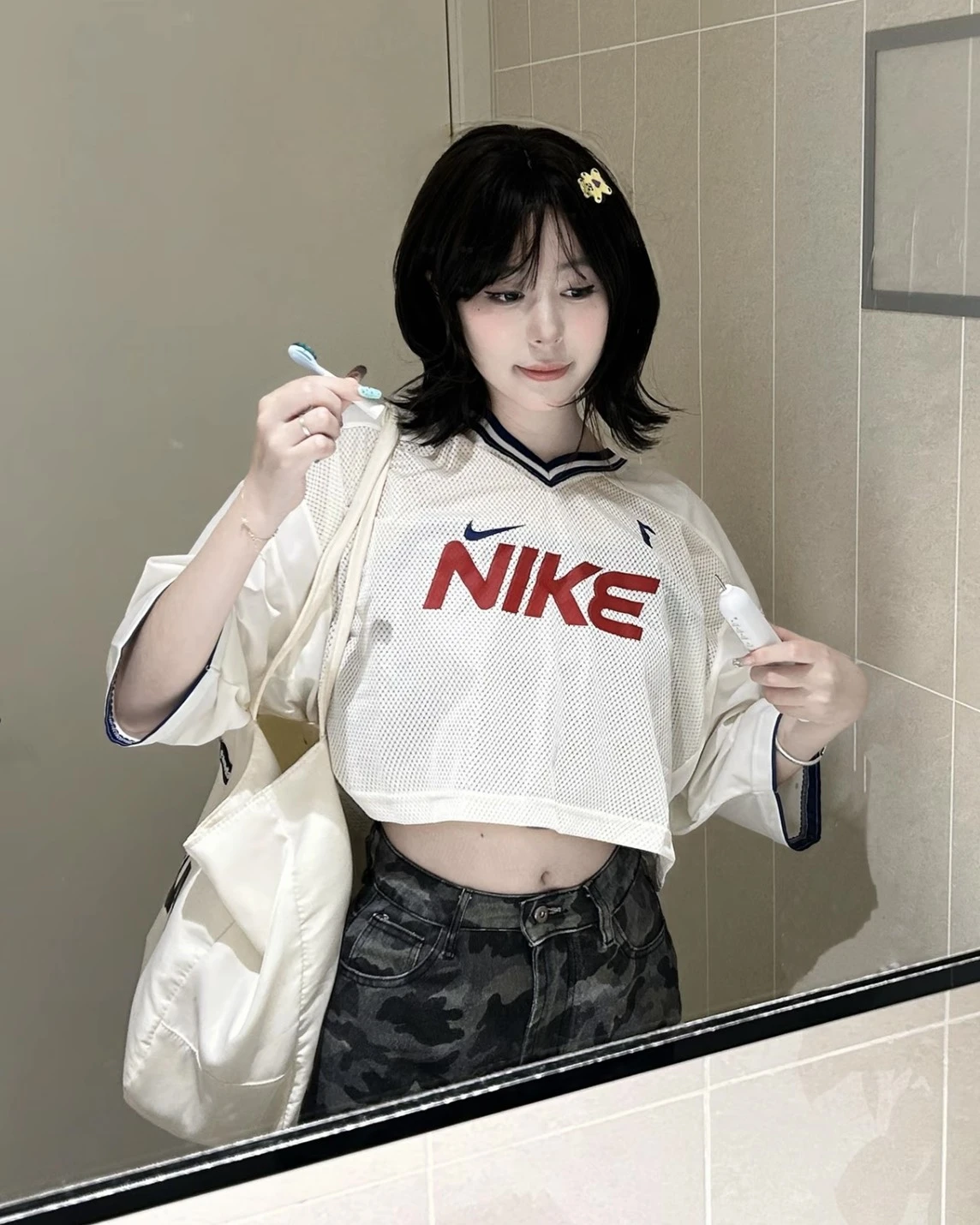 Nike Sportswear V領 拼接撞色 街舞衣 復古球衣(HF6288-133/HF6288-455)