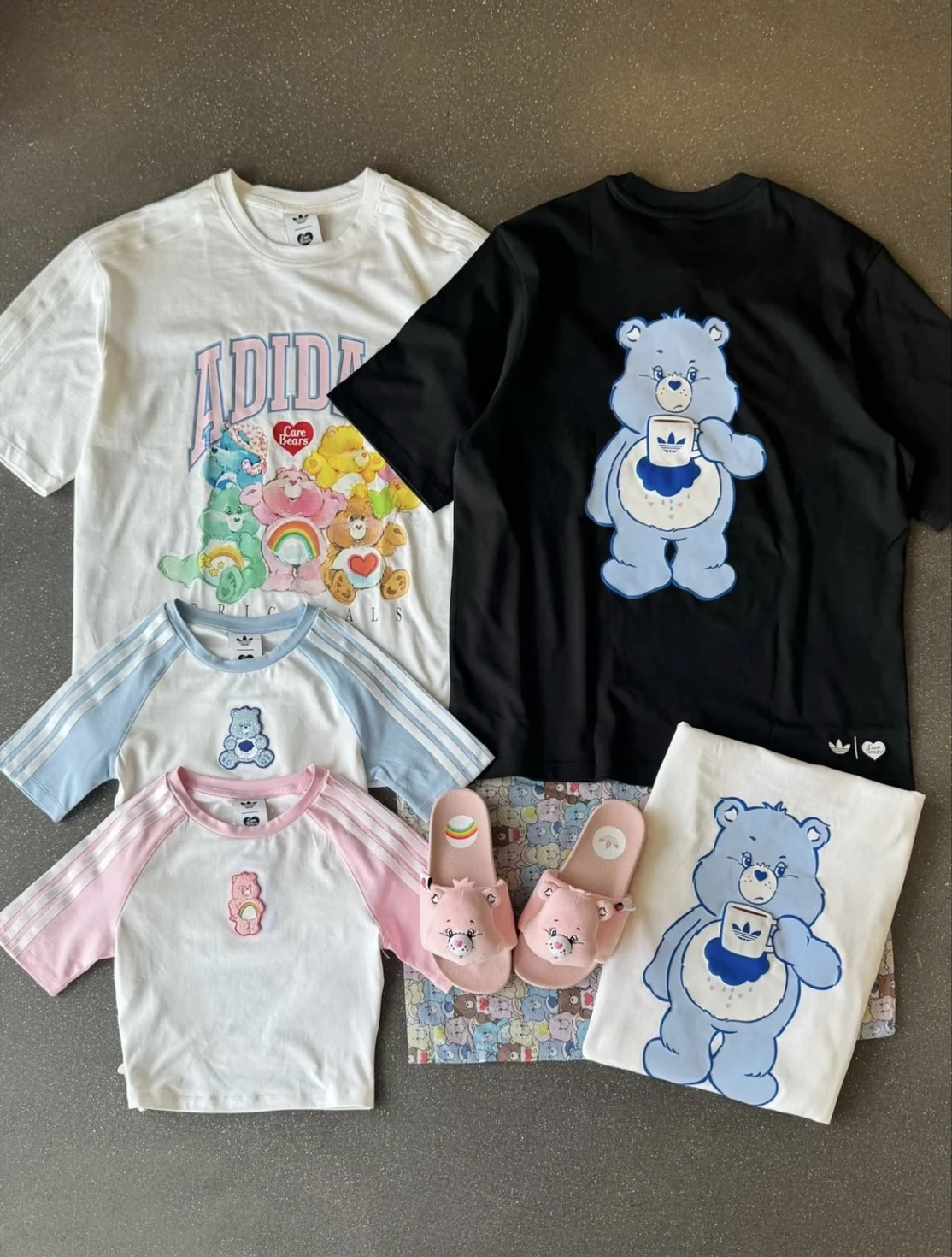 ADIDAS ORIGINALS X CARE BEARS 聯名 彩虹熊 短袖上衣(KR1480/IA4538/IA4539