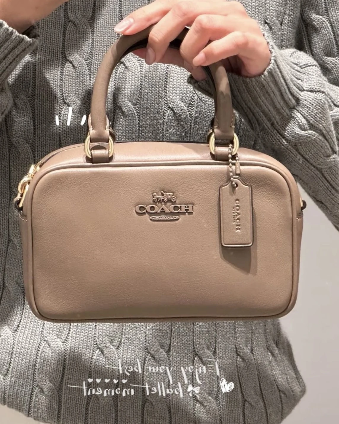 <🖤miu哩miu氣> Coach Satchel 保齡球包 小方包(三色可選)
