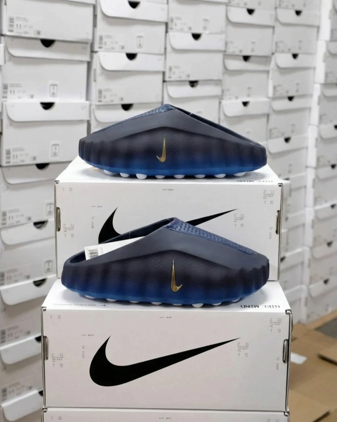 NIKE MIND 001 穆勒鞋 賽前鞋 黑科技 黑藍 男款(HQ4307-400)