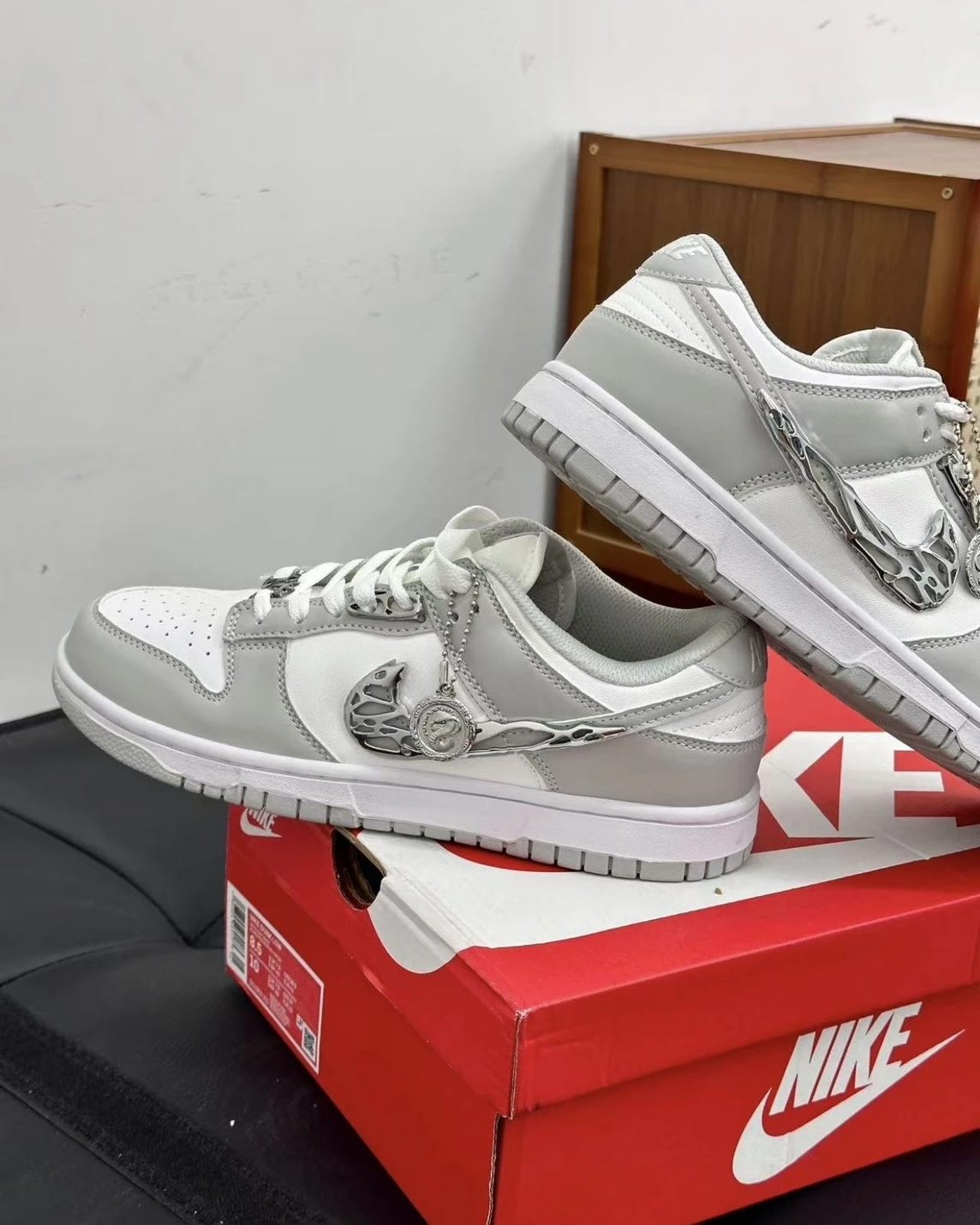 NIKE DUNK LOW 訂製款 液態金屬銀 灰白 HF5441-105