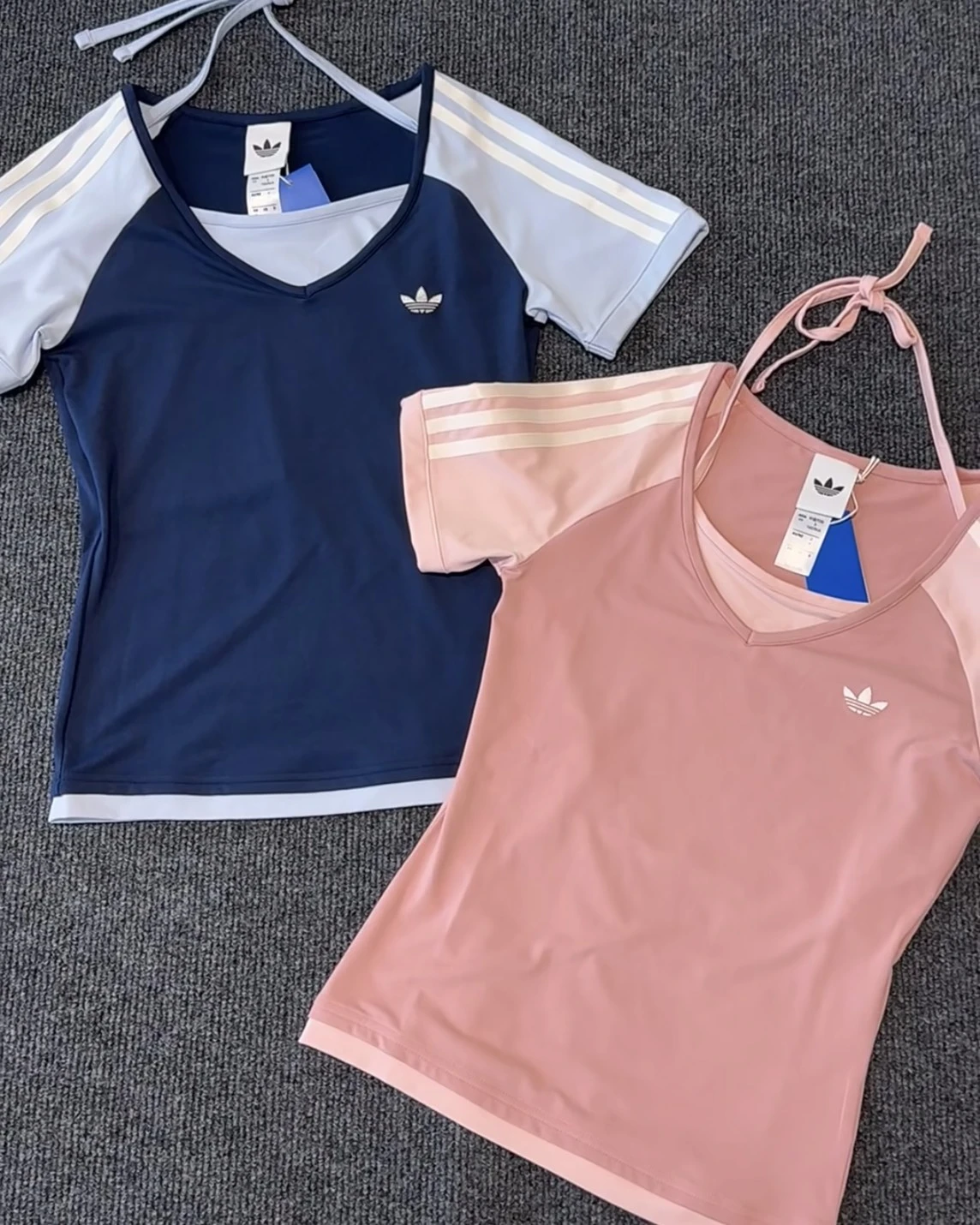 Adidas Originals 假兩件式 綁帶短袖 蝴蝶結 KY8129/KY8130