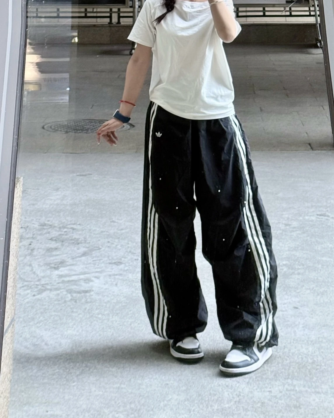 <宋雨琦同款> ADIDAS ORIGINALS 珍珠 三葉草 闊腿 傘兵褲 長褲(KS2865/KS2866)