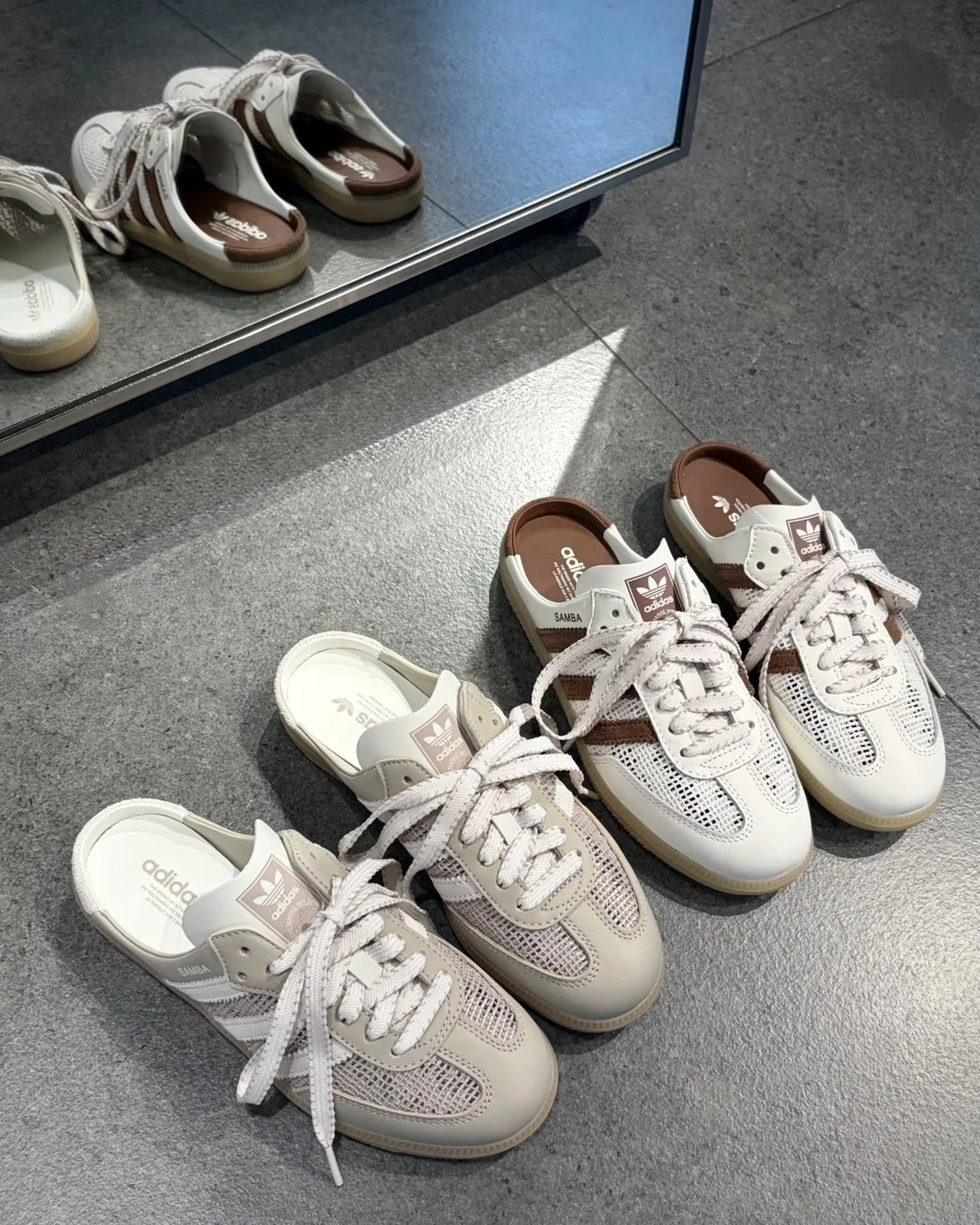 ADIDAS SAMBA OG 包頭半拖 懶人鞋 穆勒鞋 奶茶 白棕(HP5050/HP5051)