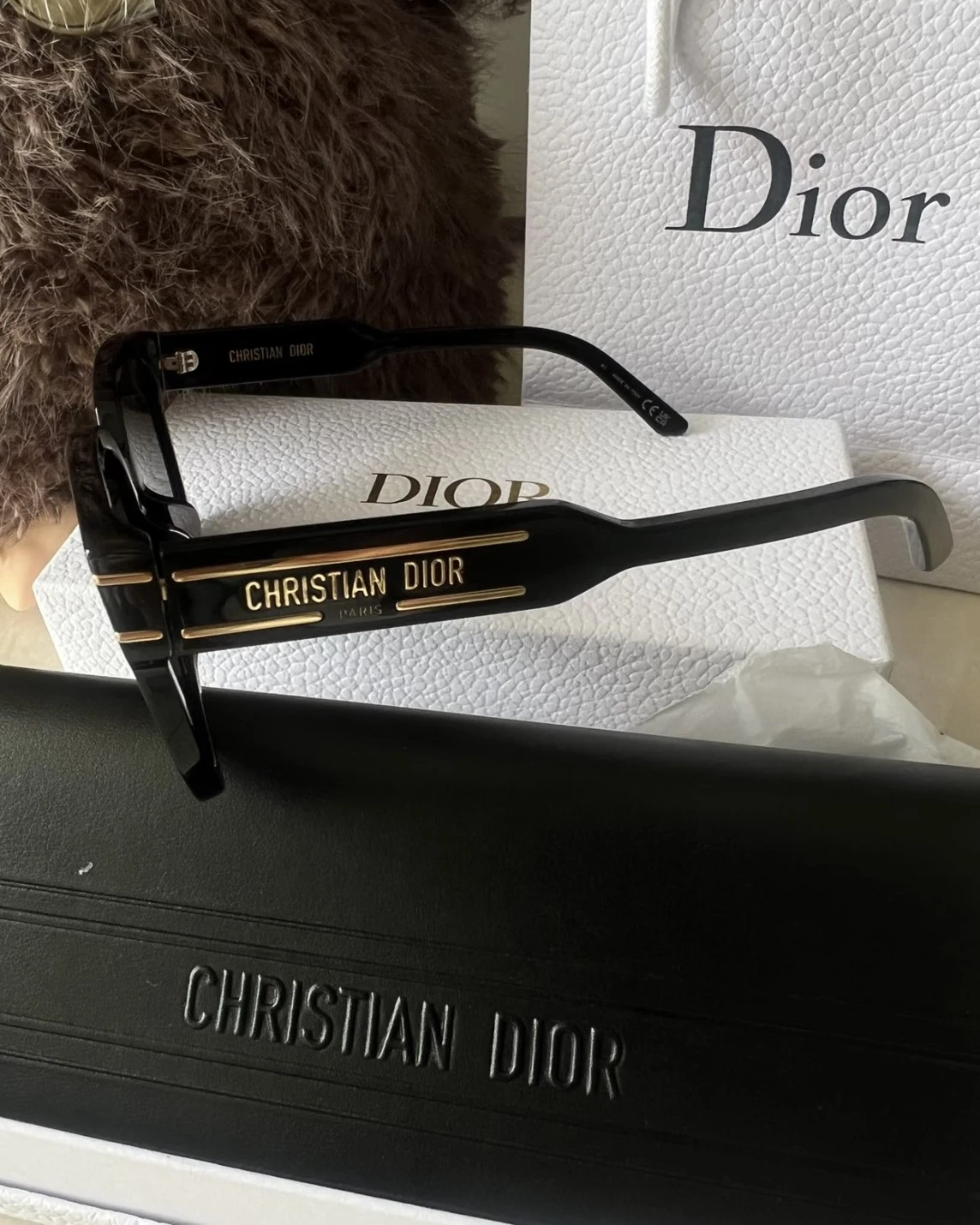 <折扣超省!>DIOR SIGNATURE S7F 周董同款 鏡腿金字LOGO 太陽眼鏡 墨鏡(DSGTS7FXR-10A0)