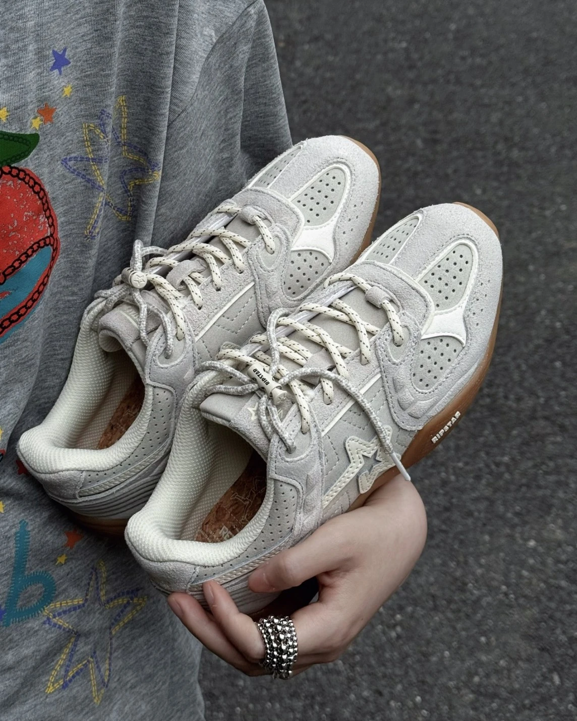 RIPSTAR Revival 格雷灰 韓系薄底鞋 德訓鞋 男女同款
