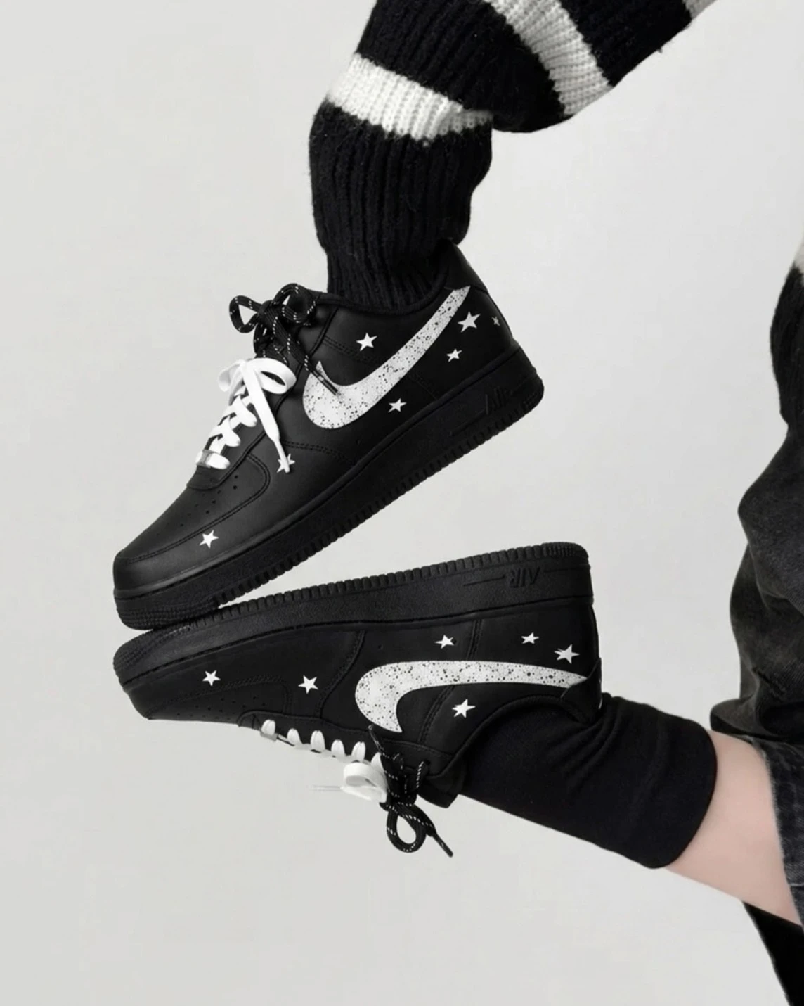 NIKE AIR FORCE 1 訂製款 黑夜星空(FZ0627-010)