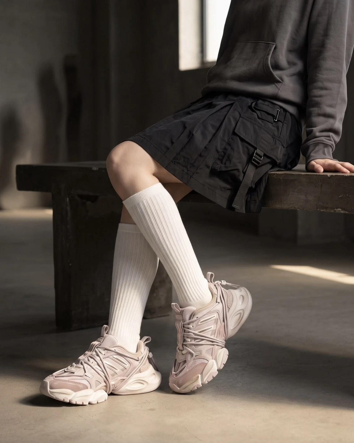 Adidas XLG Runner 2.0 FOS "Light Pink" 機甲鞋 淺粉(KZ7203)