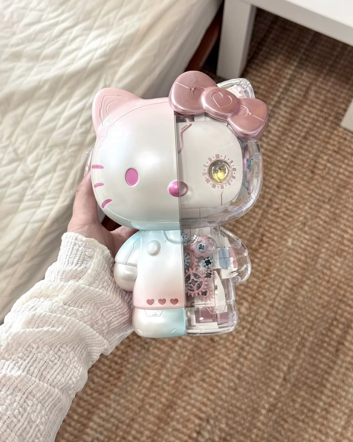 TOP TOY x 三麗鷗 HELLO KITTY 50週年限定 幻彩琉璃 半機械炫彩凱蒂貓