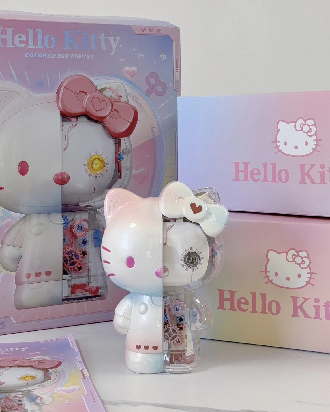 TOP TOY x 三麗鷗 HELLO KITTY 50週年限定 幻彩琉璃 半機械炫彩凱蒂貓