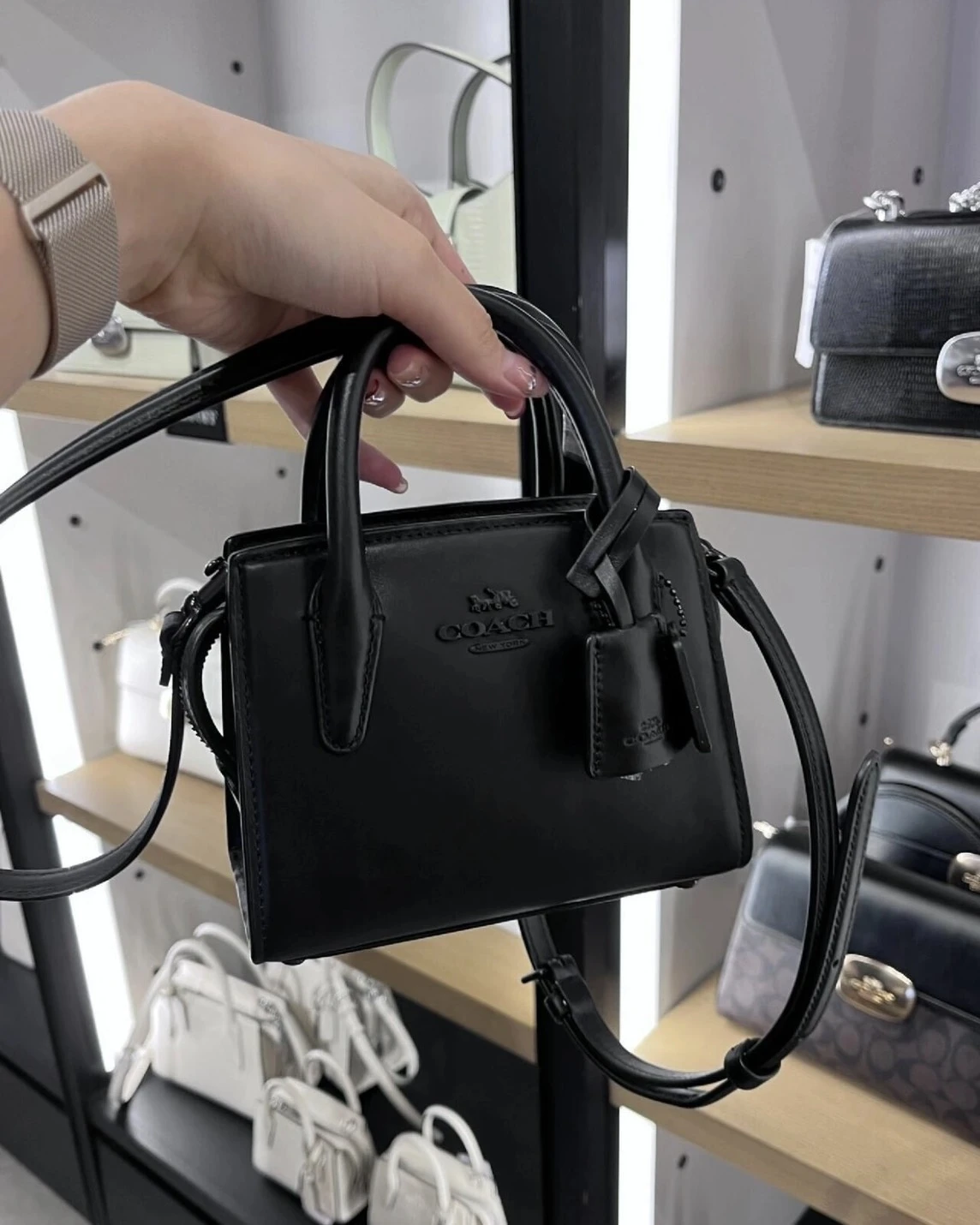 COACH Andrea 15 Mini 托特包小方包 手提包 斜背包(三色可選)