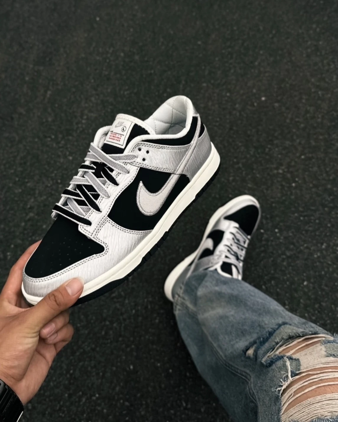 NIKE DUNK LOW "Metallic Silver" 銀黑 國外限定 男款(IM4413-001)