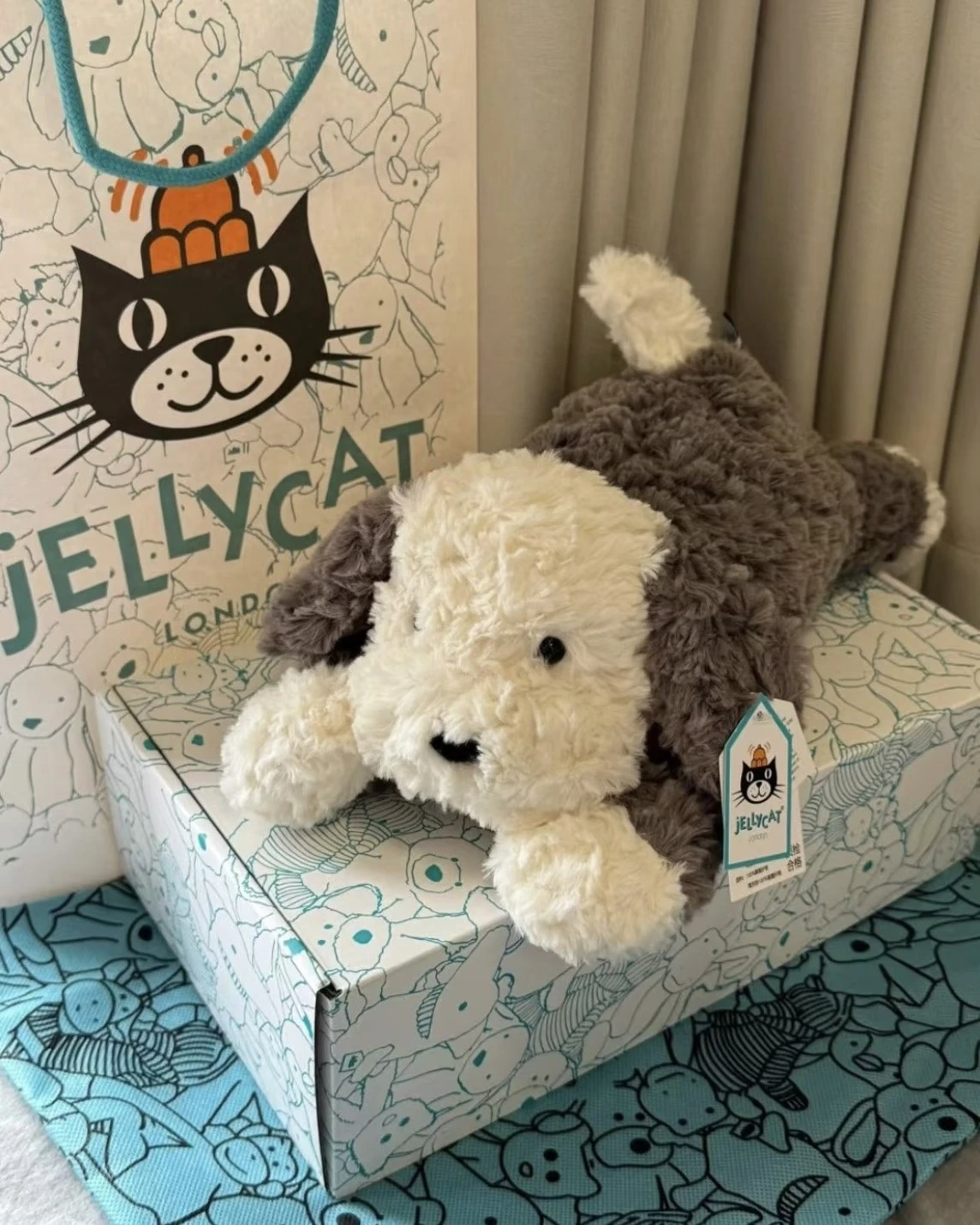 JELLYCAT 牧羊犬 玩偶 毛絨公仔 35CM