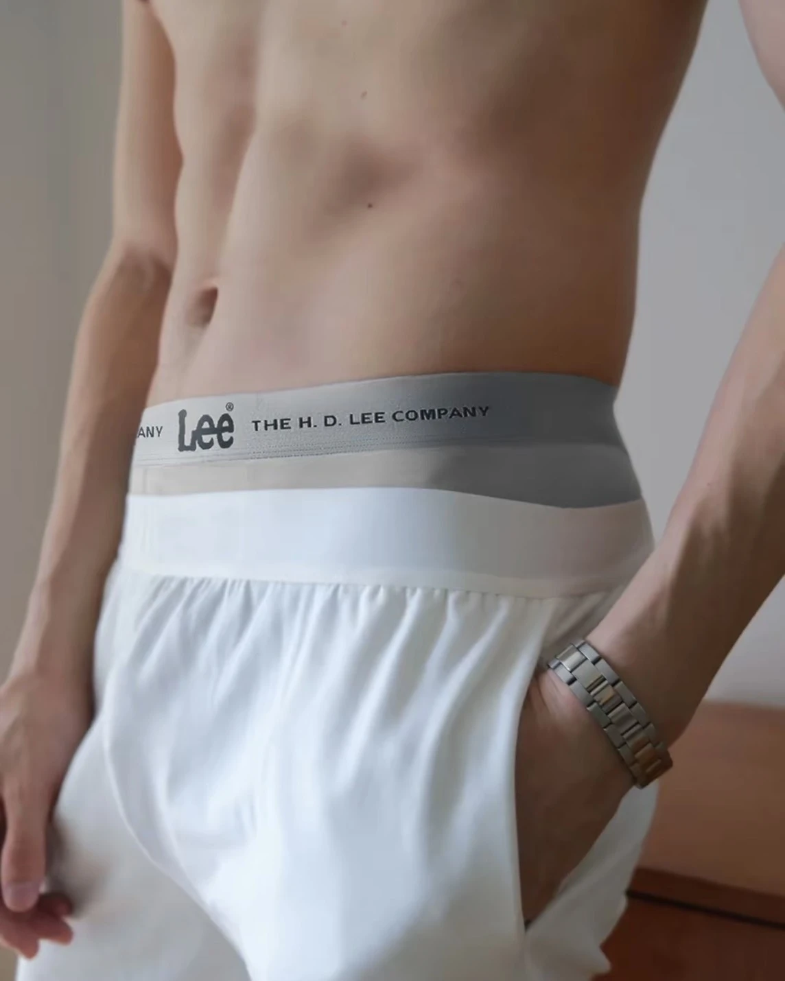 Lee 冰絲涼感 10A抑菌平角內褲 禮盒裝