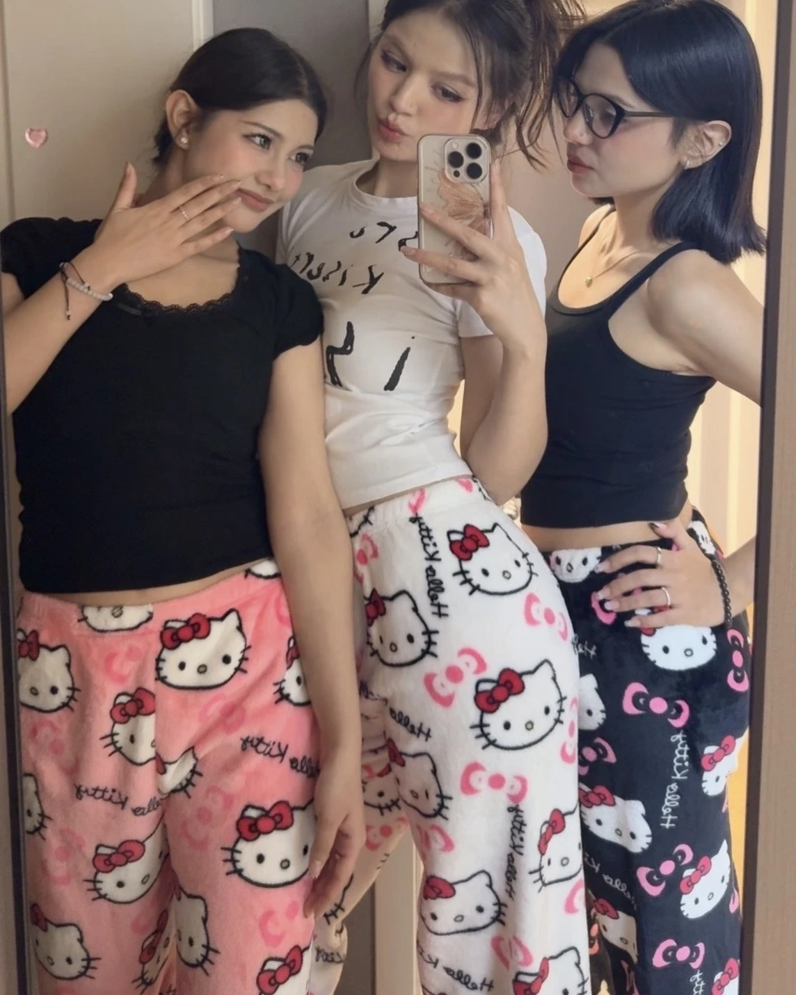 <🥰超萌>三麗鷗 Hello Kitty 法蘭絨 滿版 凱蒂貓 長褲 睡褲(三色可選)