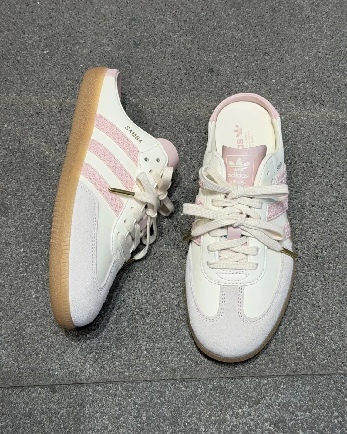 ADIDAS SAMBA OG 包頭半拖 懶人鞋 穆勒鞋 櫻花粉(HP5052)