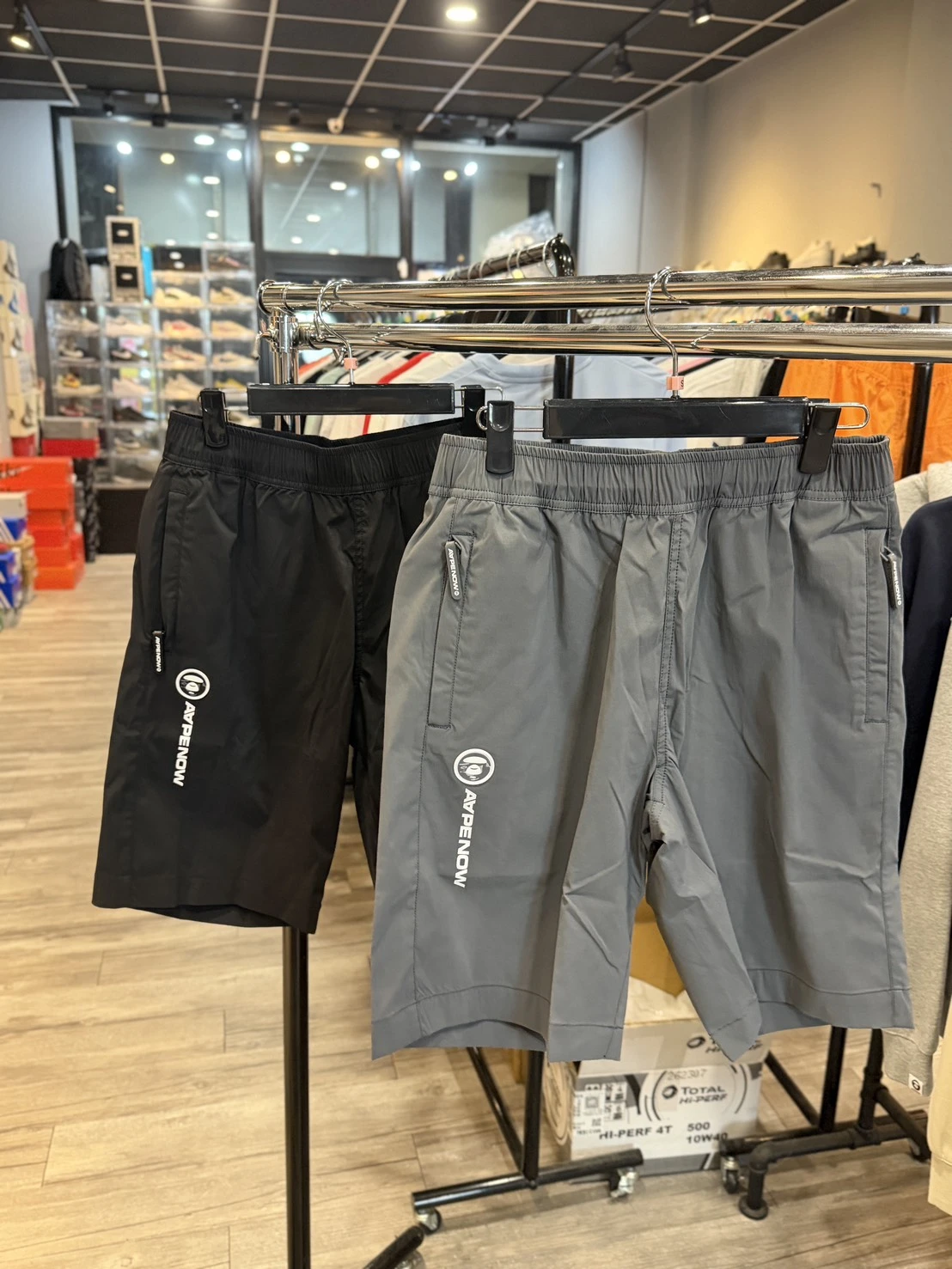 AAPE  側邊字母LOGO 短褲 (680XXQ)