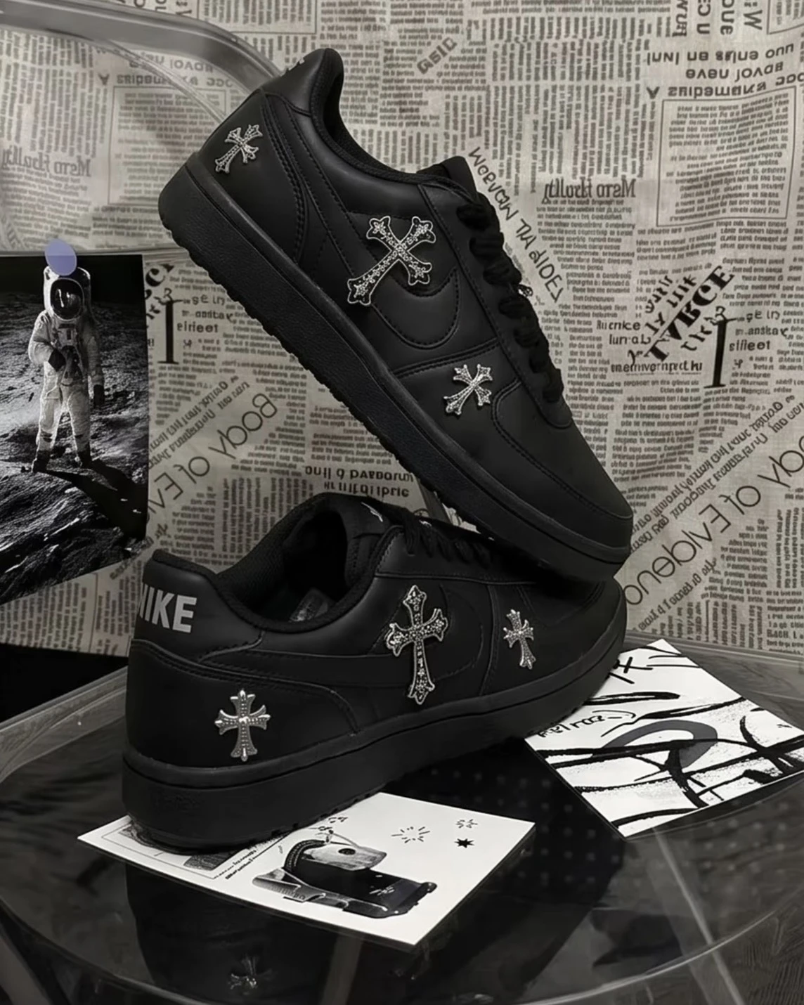 <🖤暗黑版超帥>Nike Field General "82 訂製款 暗黑克羅心 男女同款(FZ5593-001)