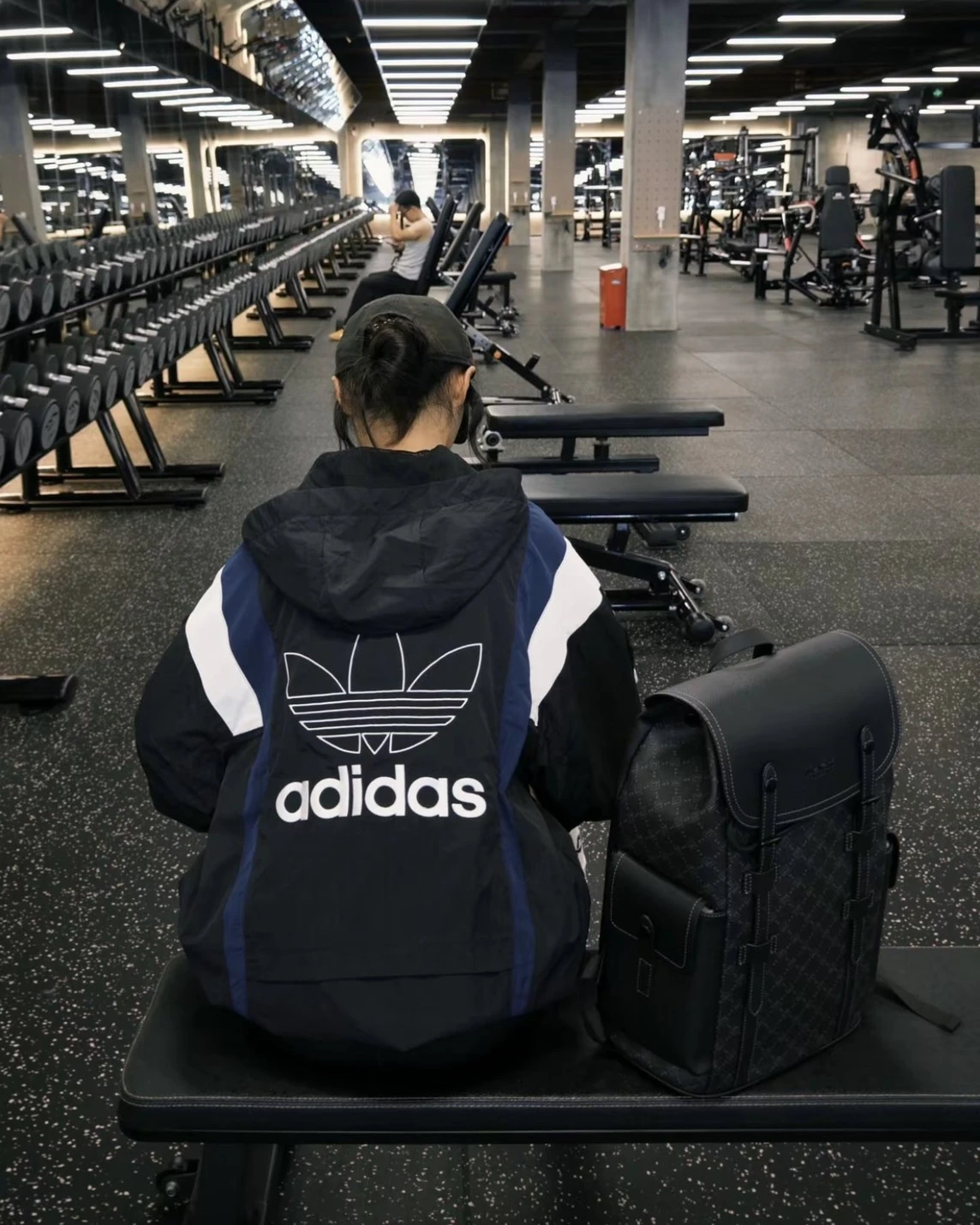 Adidas WINDBREAKER LOGO 條紋 拼接 撞色 連帽 防風 外套(KS3552)