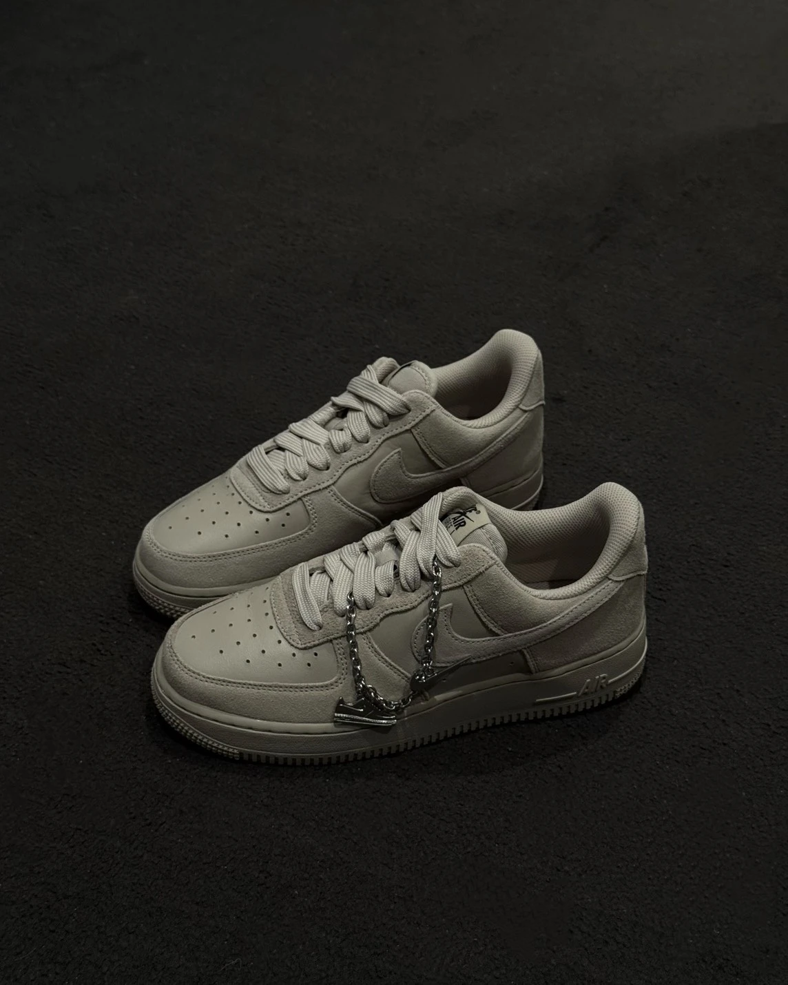 <奶茶美拉德🤎>NIKE AIR FORCE 1 '07 麂皮奶茶 美拉德 鍊條(IV6042-236)