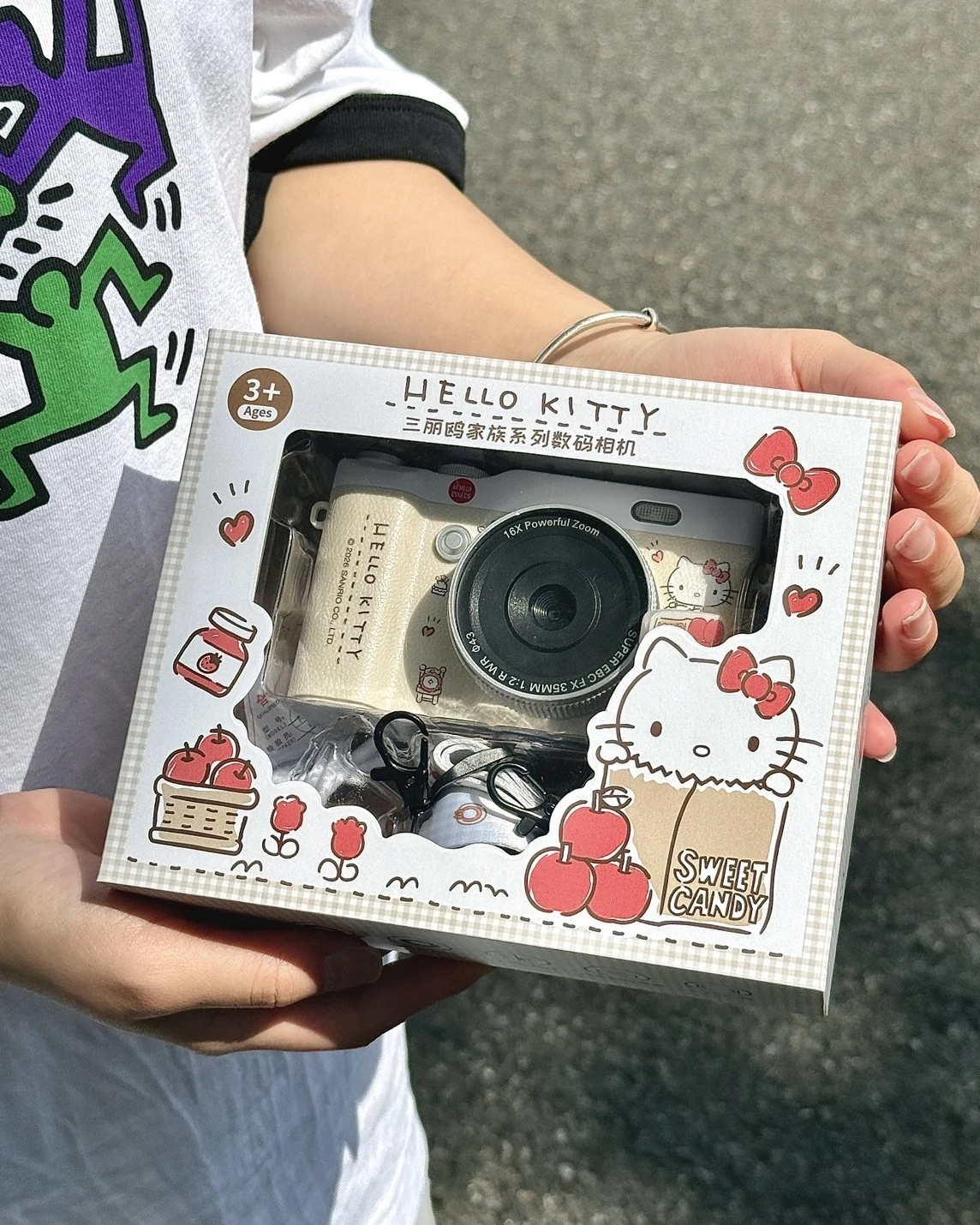 <正版授權>三麗鷗 HELLO KITTY CCD 180度 翻轉螢幕 數位相機