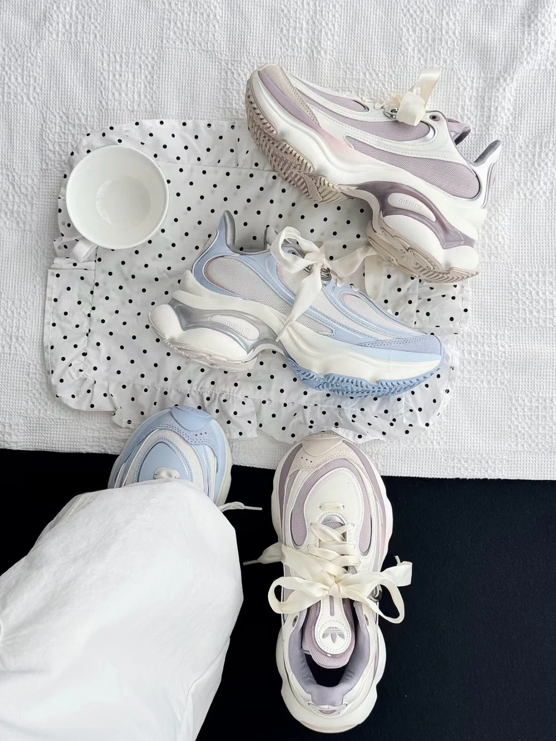 Adidas Originals Ozvenuz 蝴蝶鞋 寶寶藍 薰衣草紫 復古 厚底 老爹鞋 (LA3791/LA3789)