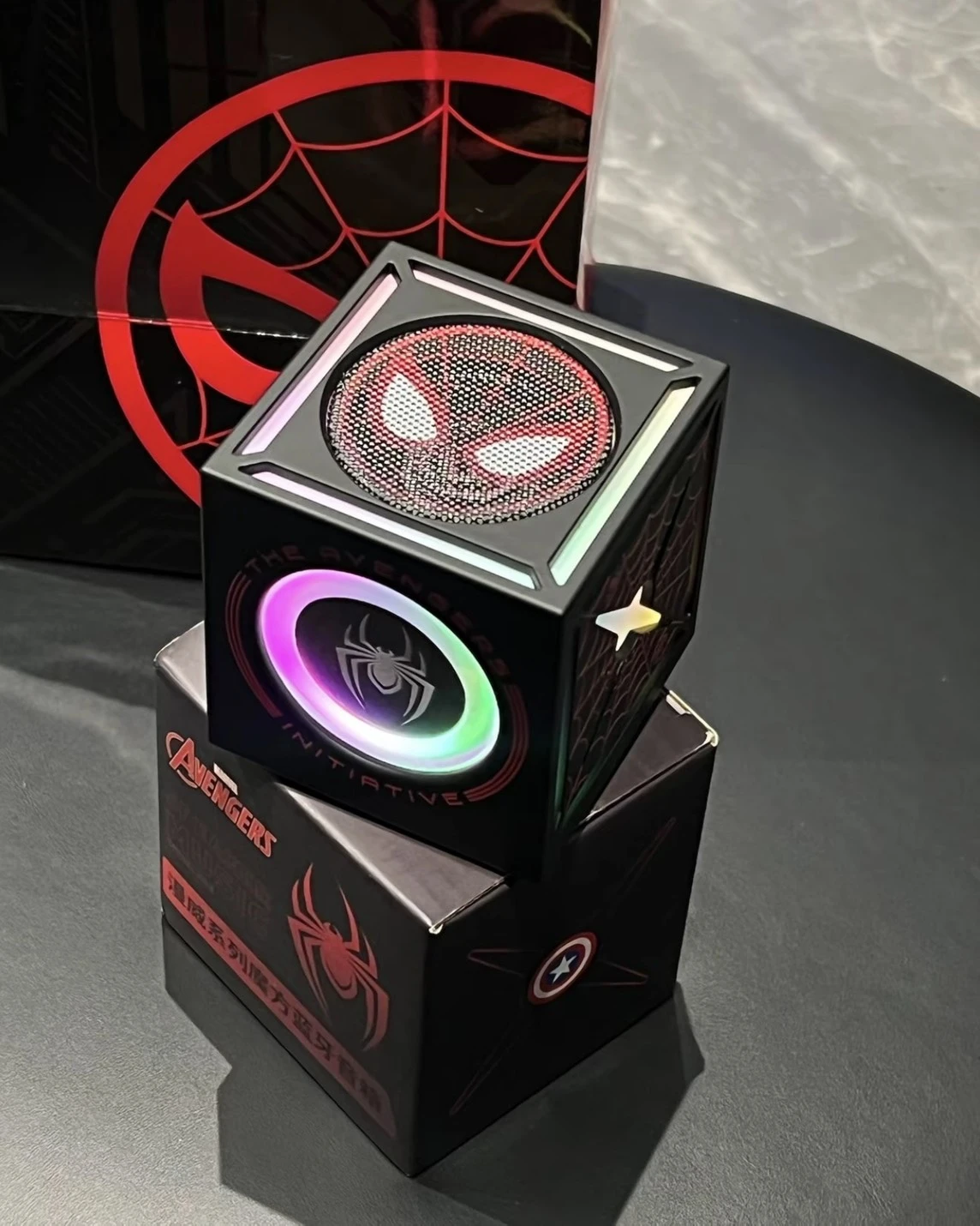 <🕸️正版授權>Marvel 漫威 蜘蛛人 魔方 無線 藍芽音響