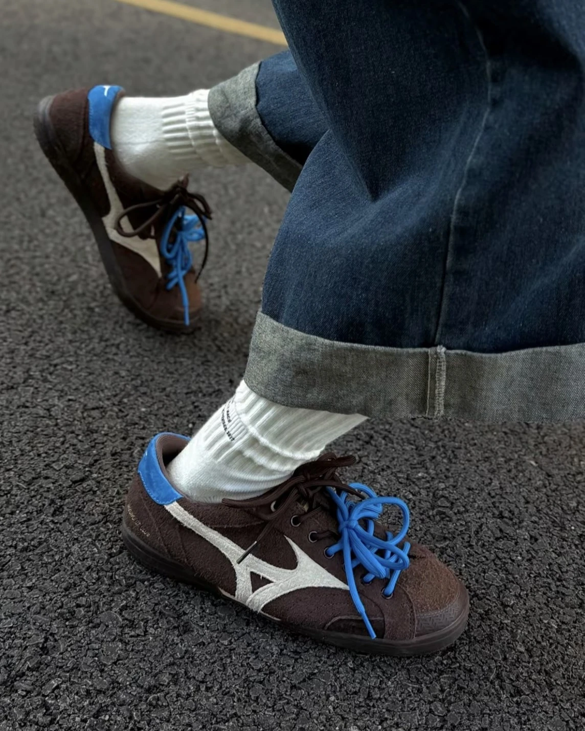 MIZUNO CT CLUB 麂皮可可 巧克力棕 藍 復古板鞋(D1GH261008)