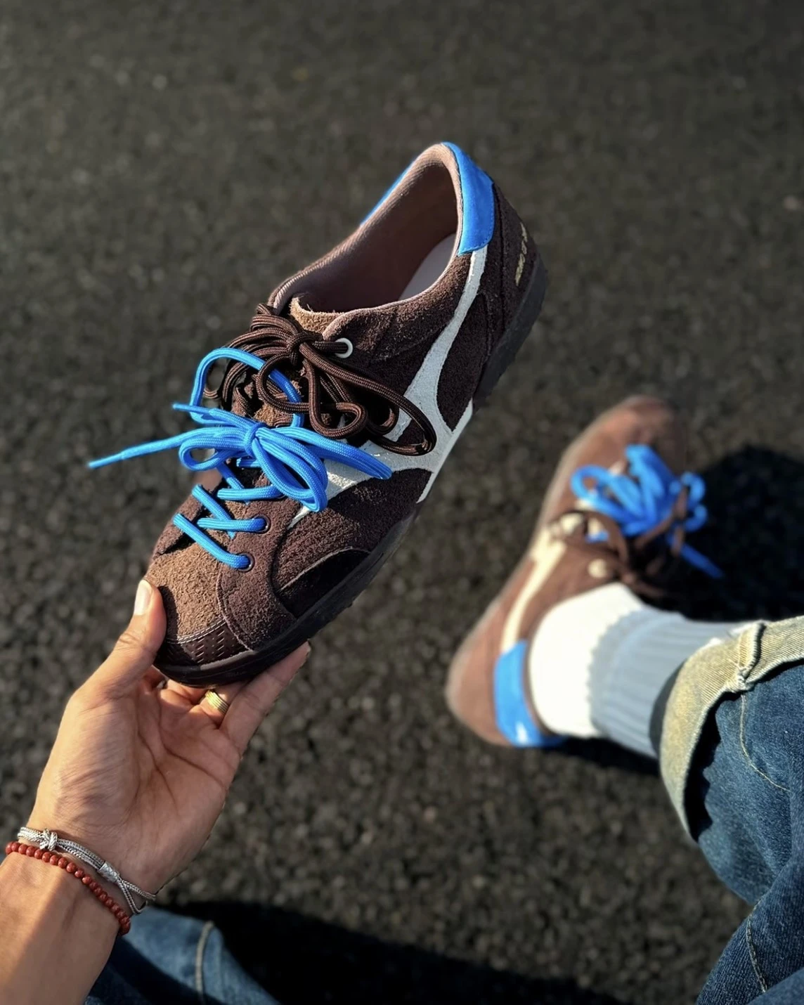 MIZUNO CT CLUB 麂皮可可 巧克力棕 藍 復古板鞋(D1GH261008)