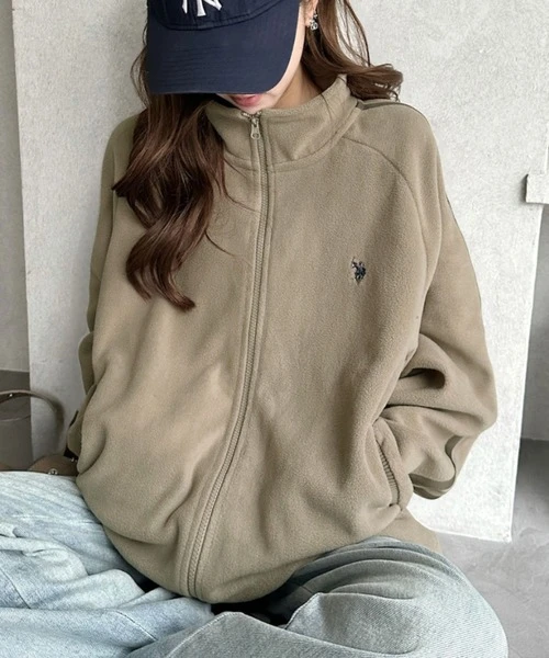 日本連線U.S. POLO ASSN. x Ada. 抓絨 立領 運動外套 5色