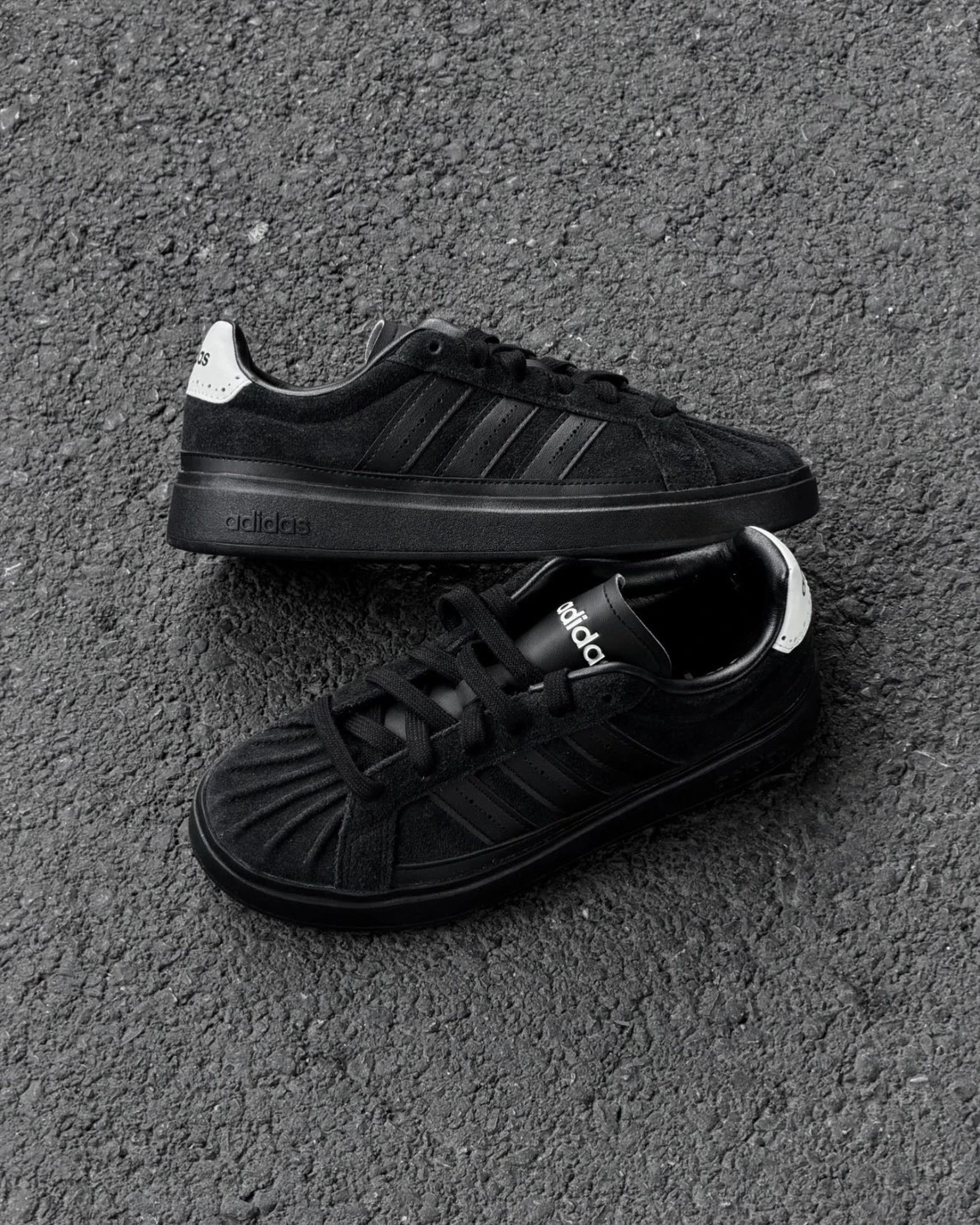 Adidas Street Talk 麂皮 黑魂 白尾 貝殼頭(KJ7439)