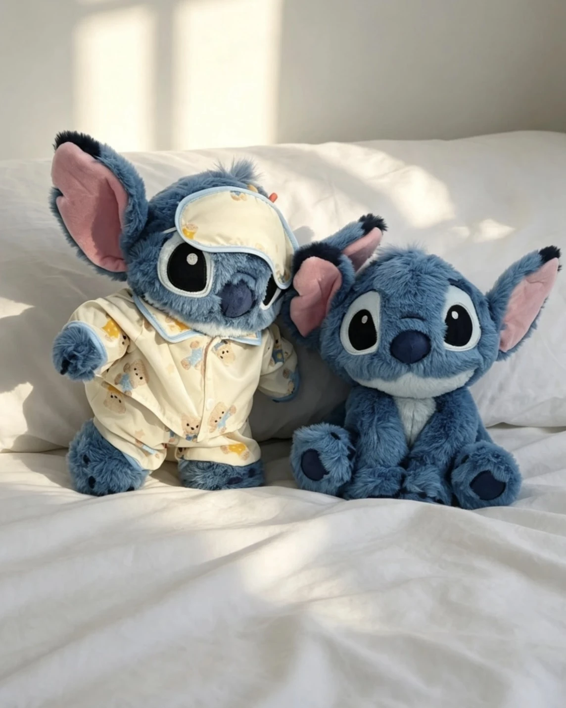 <正版授權> Disney&迪士尼 可愛睡衣 史迪奇 坐姿款 毛絨玩偶 (兩款可選)